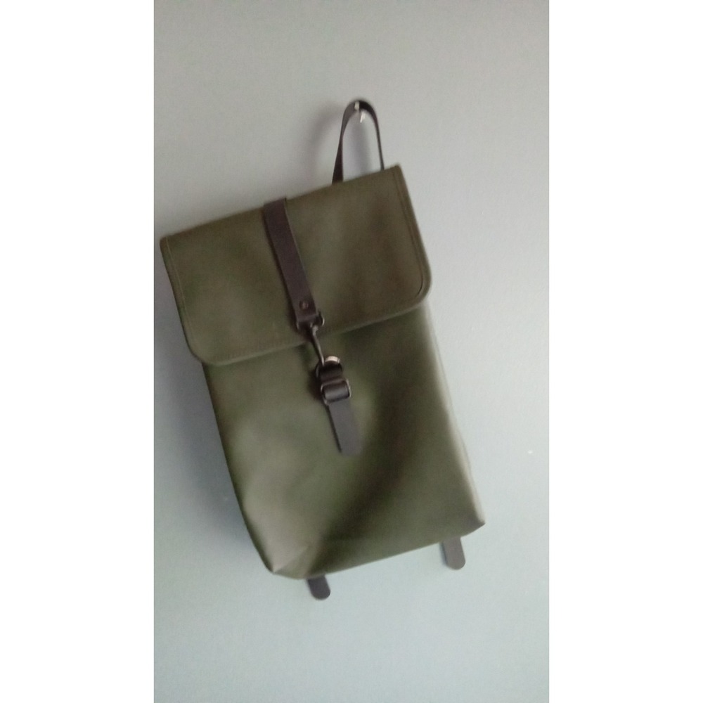 Rains Olive Green Waterproof Backpack Rucksack‎ Commuter School Bag
